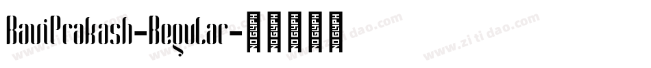 RaviPrakash-Regular字体转换 RaviPrakash-Regular字体转换