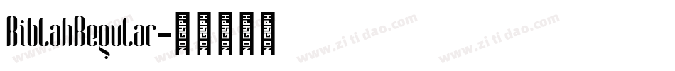 RiblahRegular字体转换