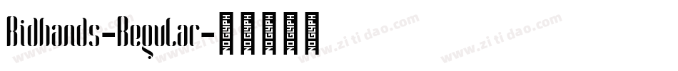 Ridhands-Regular字体转换