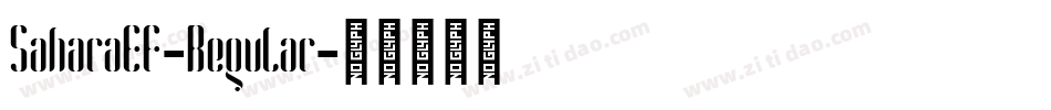 SaharaEF-Regular字体转换
