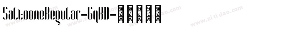 SaltooneRegular-GqRD字体转换