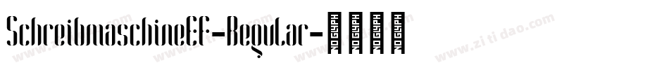 SchreibmaschineEF-Regular字体转换