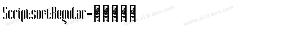 ScriptsoftRegular字体转换