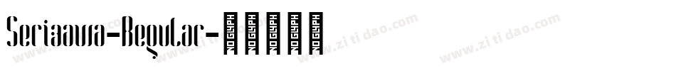 Serizawa-Regular字体转换
