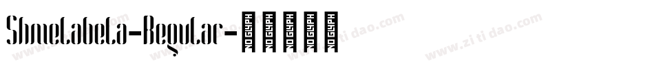 Shmelabela-Regular字体转换