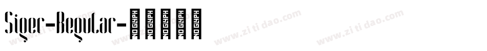 Siger-Regular字体转换
