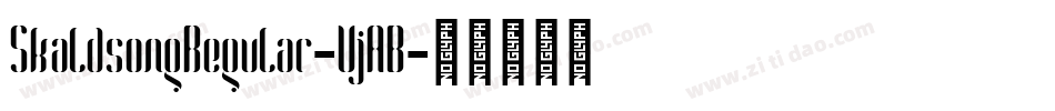 SkaldsongRegular-VjAB字体转换