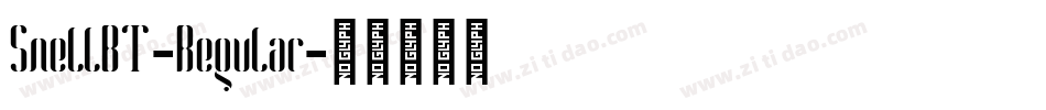 SnellBT-Regular字体转换
