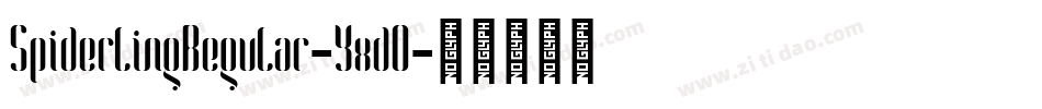 SpiderlingRegular-YxdO字体转换
