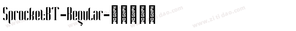 SprocketBT-Regular字体转换
