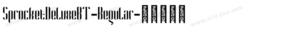 SprocketDeluxeBT-Regular字体转换