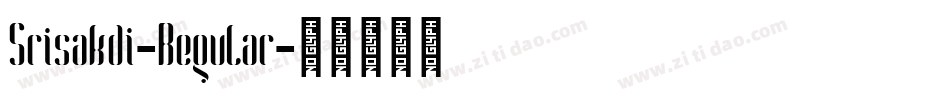 Srisakdi-Regular字体转换