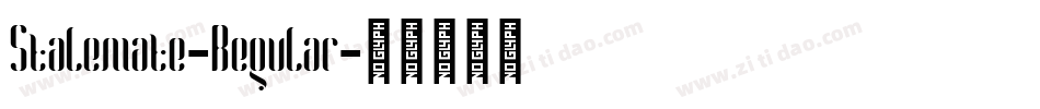 Stalemate-Regular字体转换
