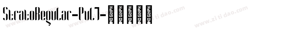 StratoRegular-Pvl7字体转换