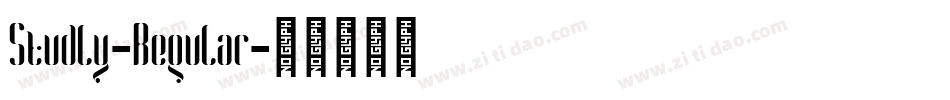 Studly-Regular字体转换