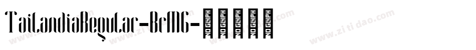 TailandiaRegular-BrMG字体转换