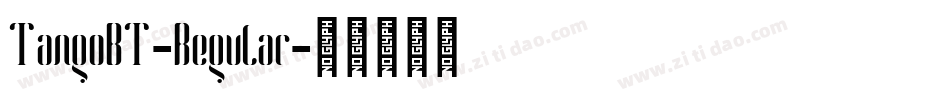 TangoBT-Regular字体转换