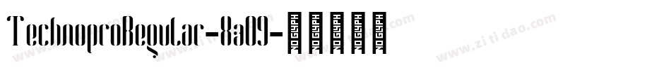 TechnoproRegular-XzO9字体转换