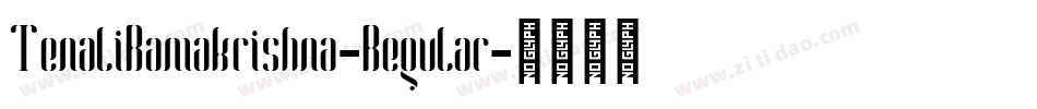 TenaliRamakrishna-Regular字体转换