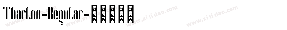 Tharlon-Regular字体转换