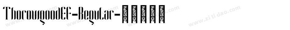 ThorowgoodEF-Regular字体转换