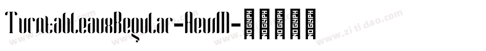 TurntableauxRegular-AewM字体转换