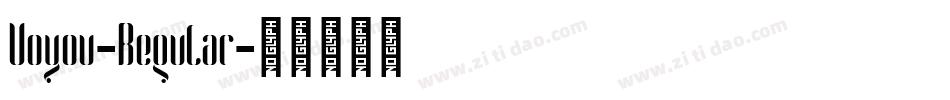 Voyou-Regular字体转换