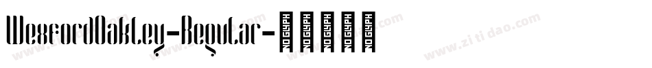 WexfordOakley-Regular字体转换
