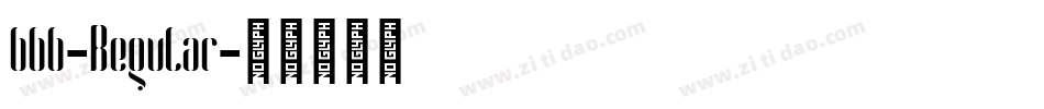 bbb-Regular字体转换