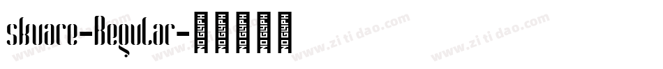 skuare-Regular字体转换