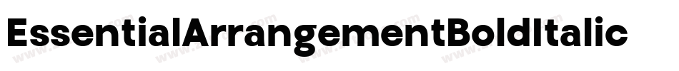EssentialArrangementBoldItalic-pvwd字体转换