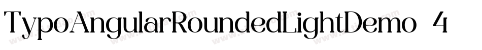 TypoAngularRoundedLightDemo-452D字体转换