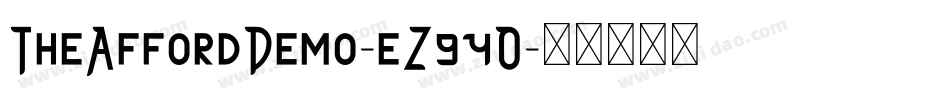 TheAffordDemo-eZ94O字体转换