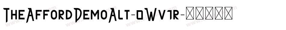 TheAffordDemoAlt-0Wv1r字体转换