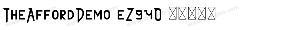 TheAffordDemo-eZ94O字体转换