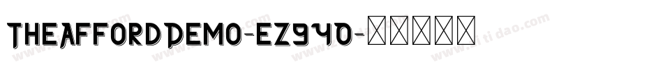 TheAffordDemo-eZ94O字体转换