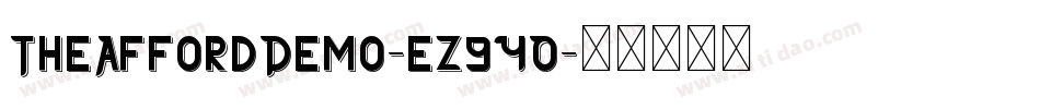 TheAffordDemo-eZ94O字体转换