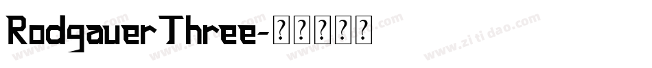 RodgauerThree字体转换