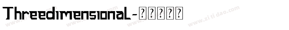 Threedimensional字体转换
