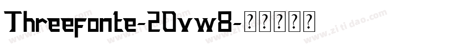 Threefonte-2Ovw8字体转换
