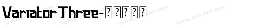 VariatorThree字体转换