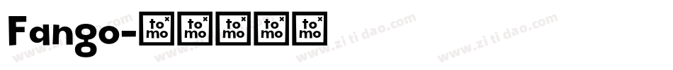 Fango字体转换