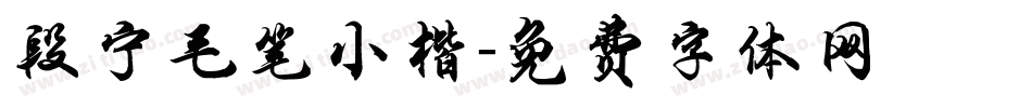 段宁毛笔小楷字体转换