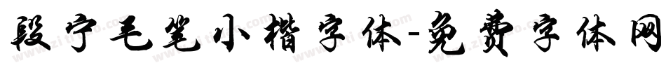 段宁毛笔小楷字体字体转换