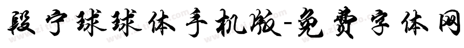 段宁球球体手机版字体转换