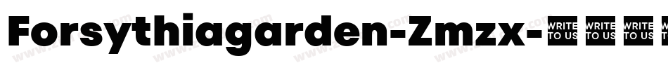 Forsythiagarden-Zmzx字体转换