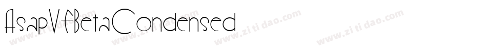 AsapVFBeta-Condensed字体转换