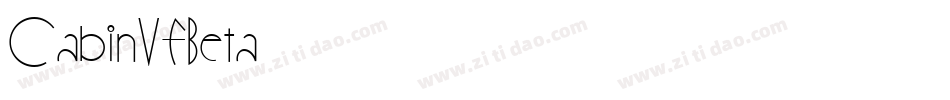 CabinVFBeta字体转换