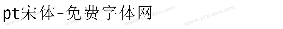 pt宋体字体转换
