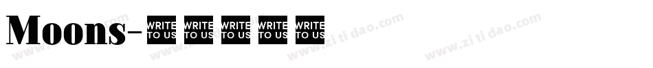 Moons字体转换